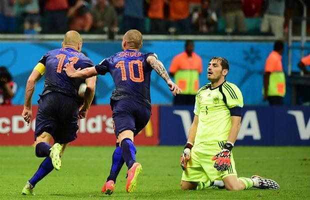 HOLANDA 5 X 1 ESPANHA COPA DO MUNDO 2014 - BRASIL MELHORES