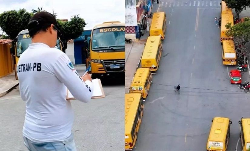 Estudante morre após cair de ônibus escolar em Cacimbas; frota havia passado por vistoria dias antes