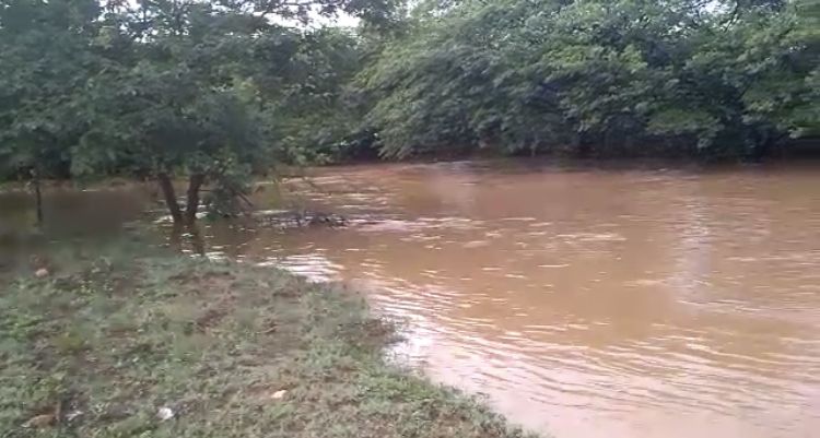 Populares compartilham imagens do Riacho dos Mares após chuvas na região de Patos