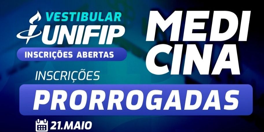 Vestibular de Medicina Unifip 2025.2 tem inscrições prorrogadas