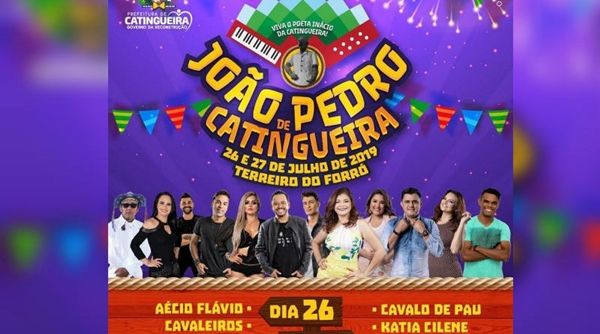 João Pedro em Catingueira terá dois dias de festa