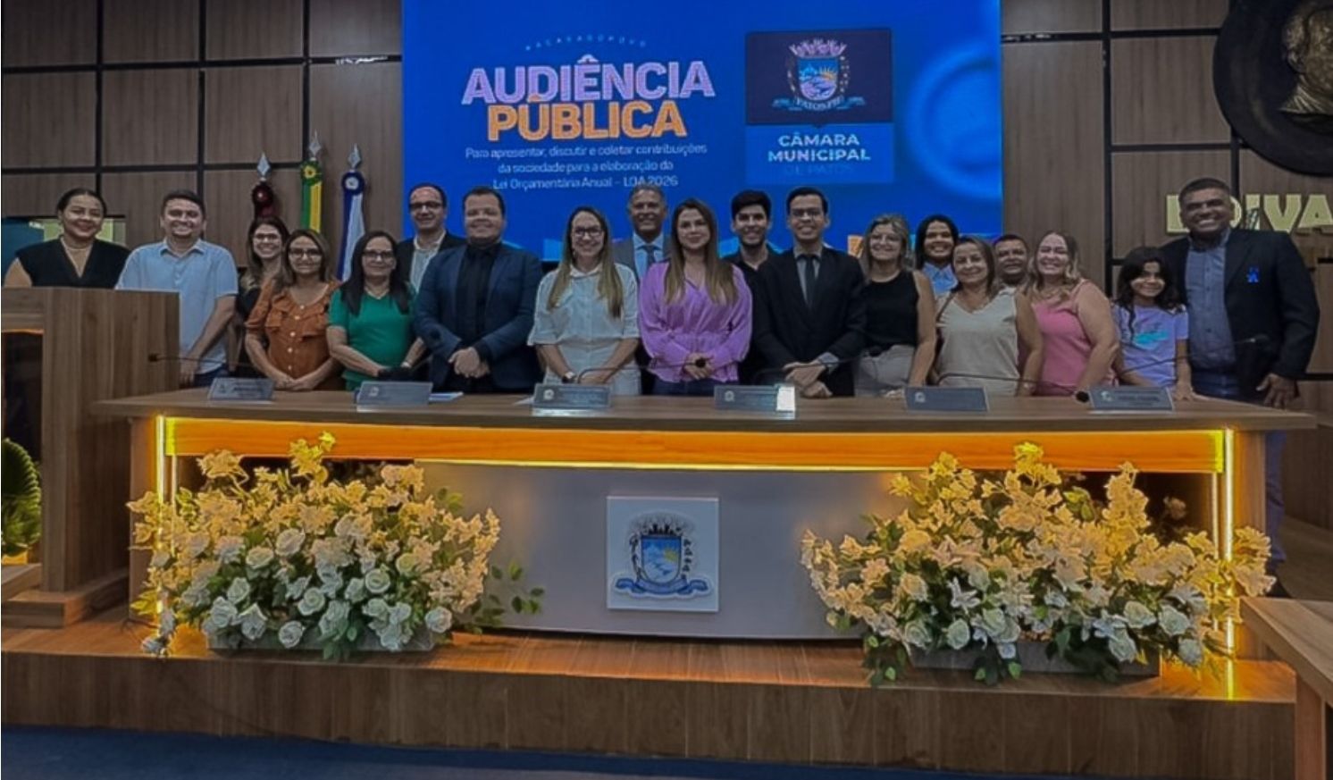 Câmara Municipal de Patos realiza audiência pública para aprofundar discussão da LOA 2026
