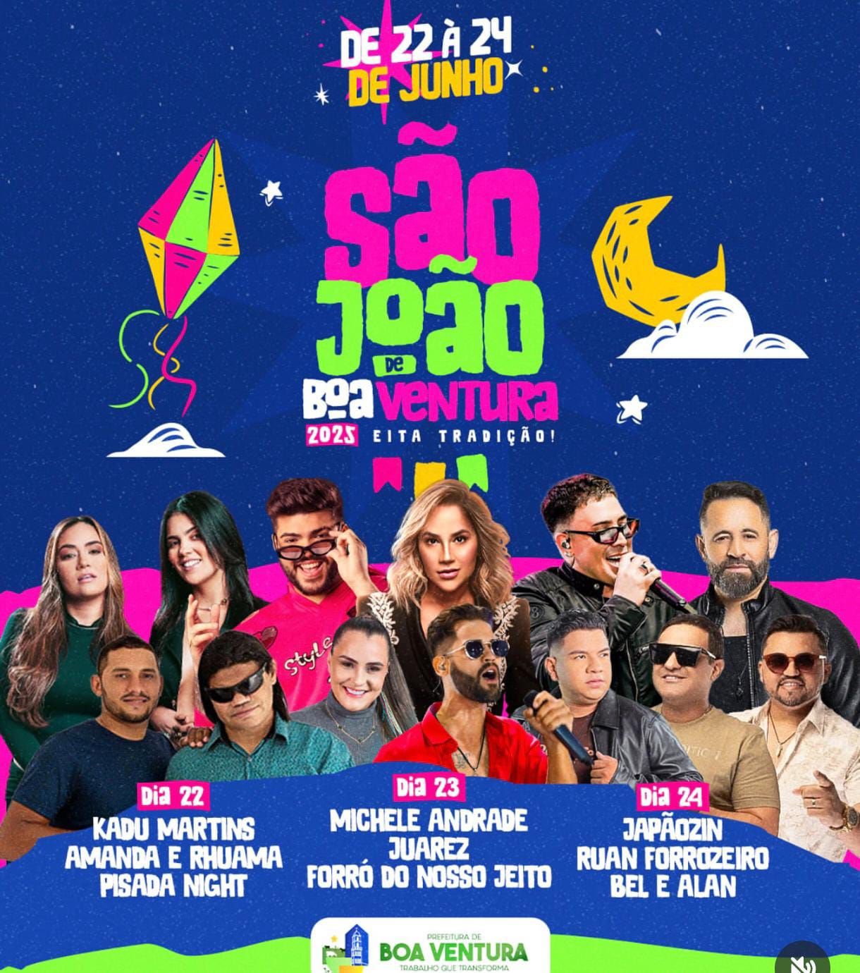 São João de Boa Ventura promete grande festa com atrações para todos os gostos; público vibra com anúncio oficial
