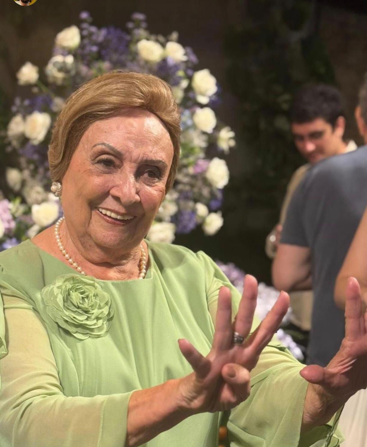 Dona Glória Cunha Lima celebra 90 anos de vida com muita vitalidade; veja