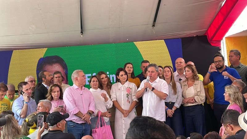 Em JP, Michelle Bolsonaro anuncia chapa com Efraim para governador e Queiroga senador