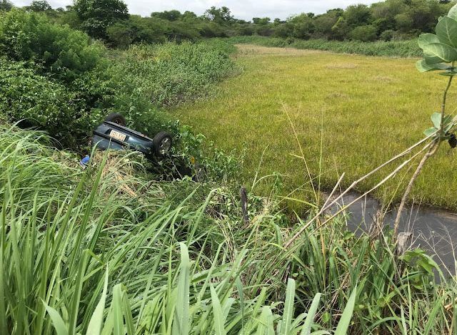 No Sertão da Paraíba, Homem é encontrado morto após sofrer acidente com carro na PB-393; O corpo da vítima foi encaminhado ao NUMOL para o exame cadavérico