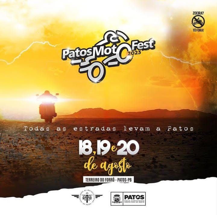 Patos Moto Fest acontece nesse fim de semana com shows de Joãozinho, Many For Nothing, Retrohollics e muito mais; confira a programação