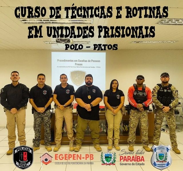 Com polícia penal, Guarda Civil de Patos participa de capacitação com a Escola de Gestão Penitenciária da Paraíba (EGEPEN-PB)