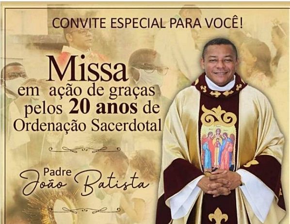 Diocese de Patos celebra 20 anos de ordenação sacerdotal do padre João Batista