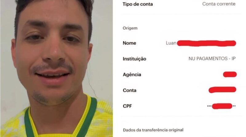 Influencer de Catingueira devolve pix de R$ 55 mil recebido por engano e é elogiado pela atitude