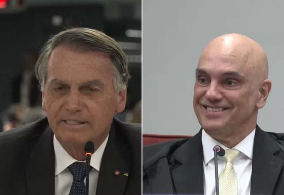 Bolsonaro brinca, convida Moraes para ser seu vice e escuta: \'Eu declino\'