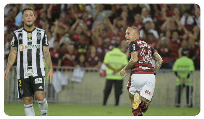 Flamengo vence Atlético-MG com gol de Cebolinha 