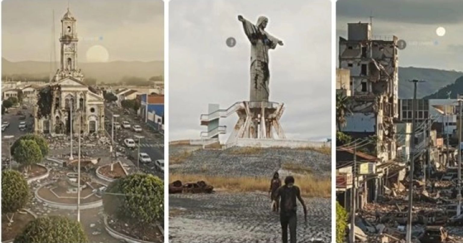 VÍDEO: Fotógrafo viraliza ao criar cenário apocalíptico em Itaporanga com IA