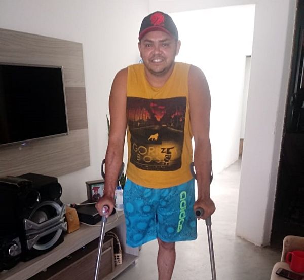 Moradores de Cacimba de Areia realizam rifa para adquirir prótese para rapaz que perdeu uma das pernas