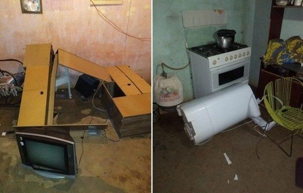 No Sertão: Homem destrói casa da ex-esposa, persegue filhas pequenas e tenta invadir casa da vizinha