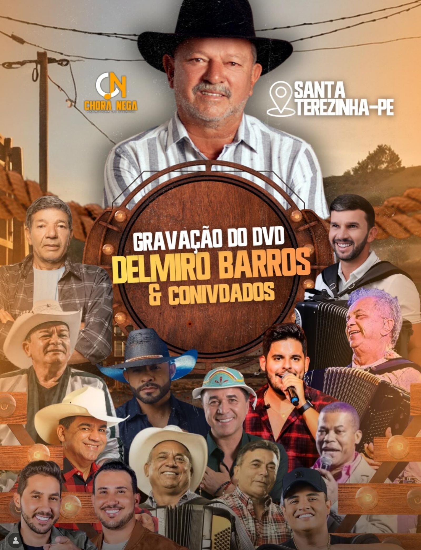 Delmiro Barros anuncia gravação de DVD em Santa Terezinha-PE no dia 14 de janeiro