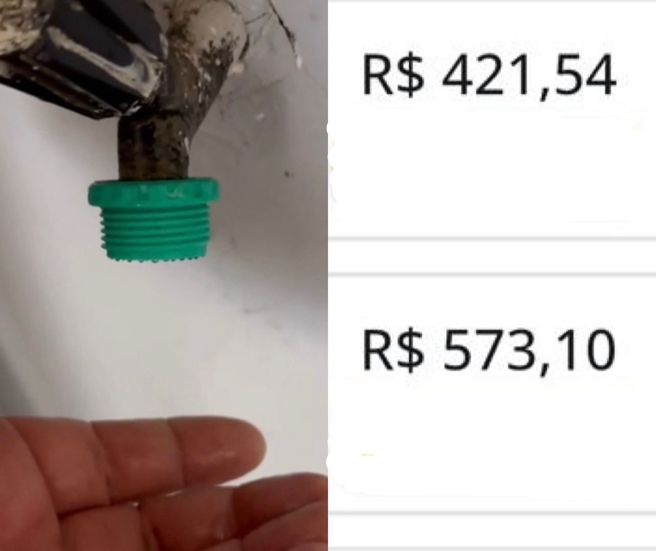 Em Patos, morador reclama de contas abusivas da Cagepa e diz que só chega ar nas torneiras; vídeo