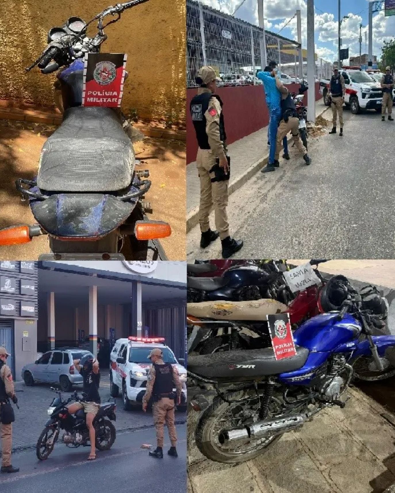 Polícia Militar recupera 5 motos com queixa de roubo/furto no Sertão