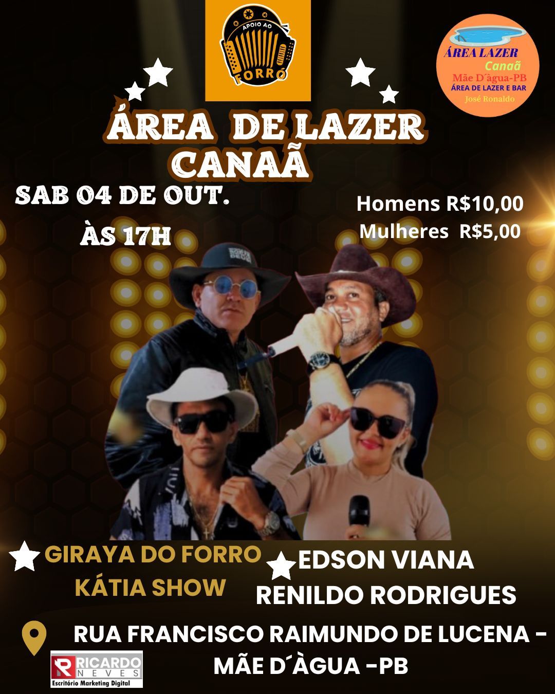 Mãe D’Água promove evento cultural e homenageia trajetória de Ricardo Neves
