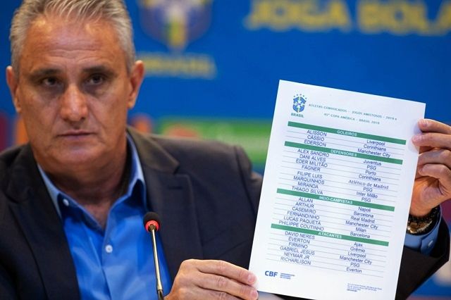 Tite divulga convocação do Brasil para Copa América