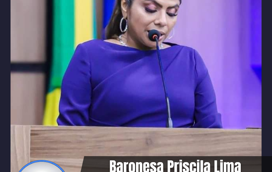 Baronesa Priscila Lima recebe Voto de Aplauso na Câmara Municipal de Patos