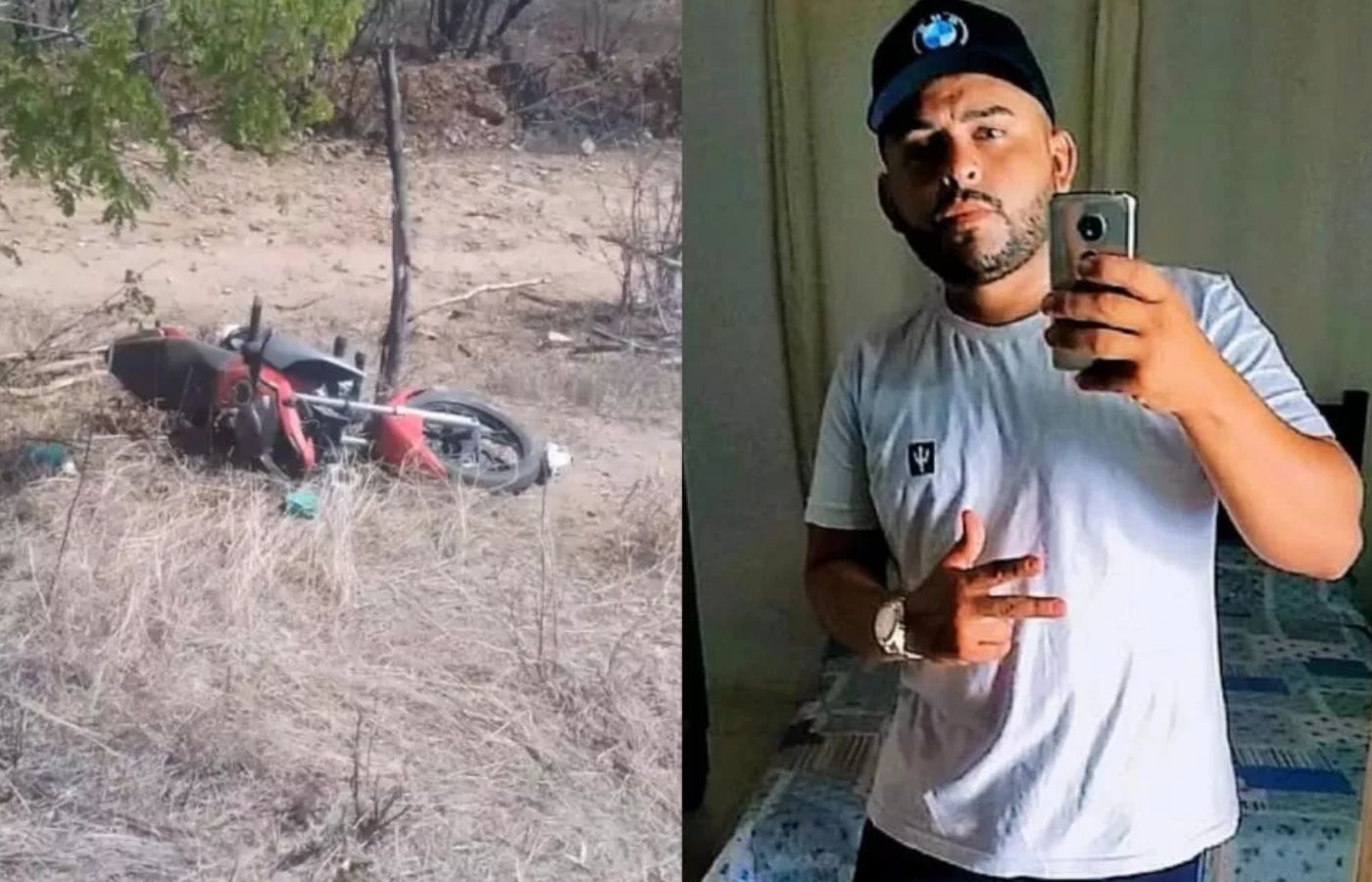 Homem morre em acidente de moto na BR-427, entre Pombal e Paulista; veja