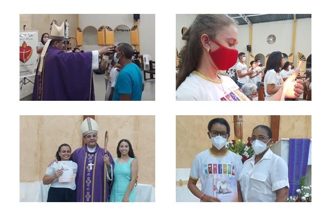 Celebração: Dom Eraldo crisma 25 adultos na Paróquia de Santa Terezinha, neste sábado (26); veja fotos