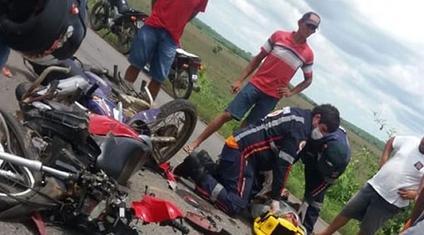 Acidente envolvendo motos deixa uma vítima fatal e outra gravemente ferida em Sousa