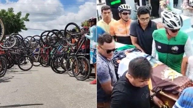 Ciclistas prestam últimas homenagens ao empresário patoense Vadim. Vídeos