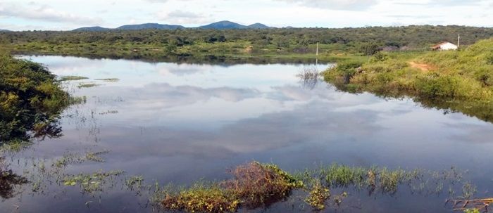 Açude Primavera em Santa Terezinha-PB se aproxima da sangria; veja vídeo e fotos 