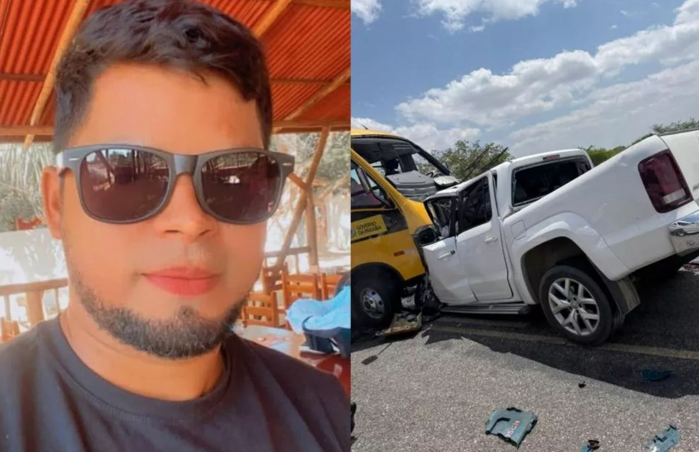 Morre segunda vítima do acidente entre caminhonete e ônibus escolar na PB-393, no Sertão da Paraíba