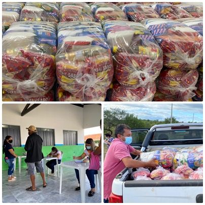 Prefeitura de Catingueira atinge à marca de 1000 cestas básicas doadas em 2021, por meio de parceira com governo do estado