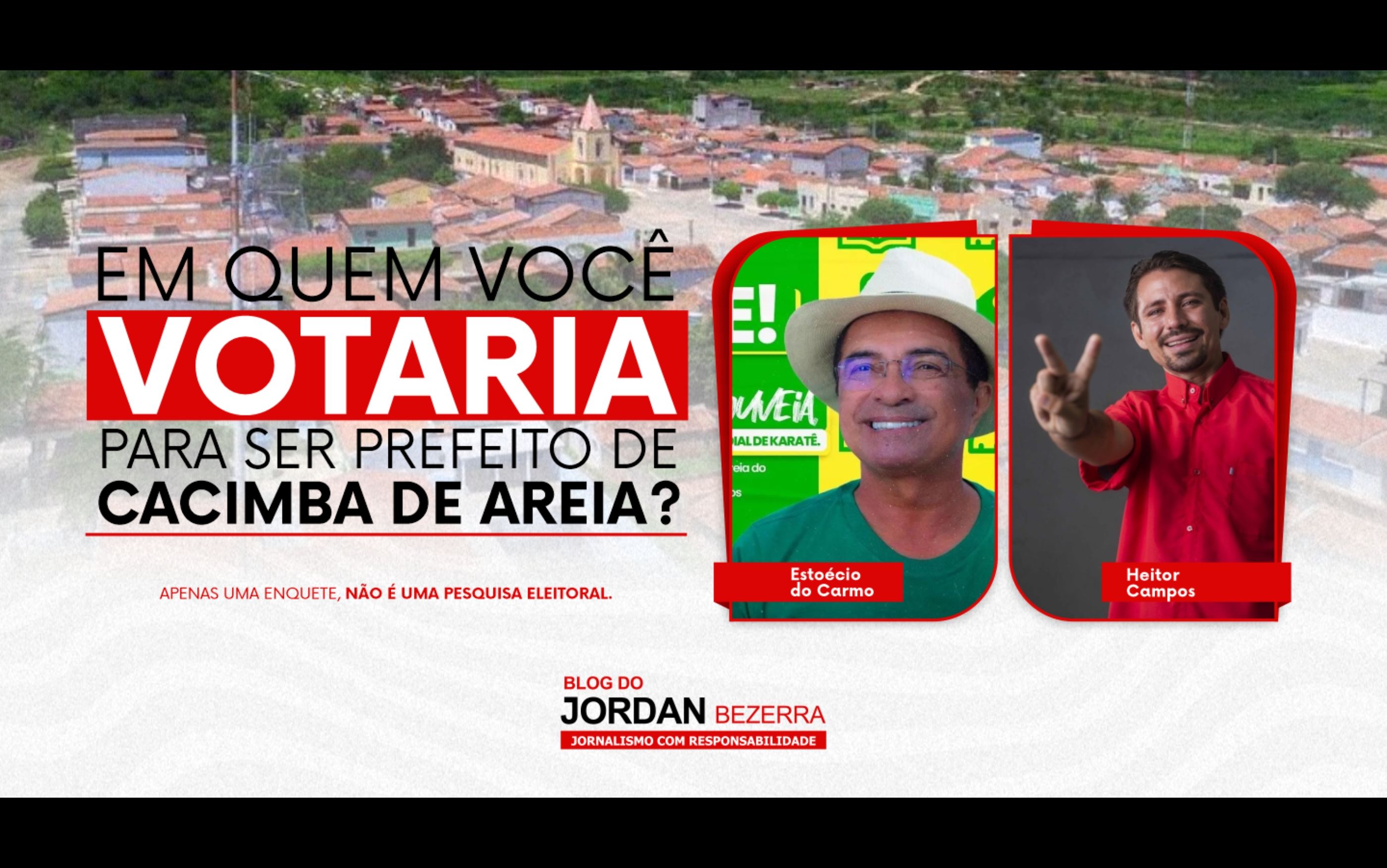 Vote na enquete: quem será próximo prefeito de Cacimba de Areia, Estoécio ou Heitor?