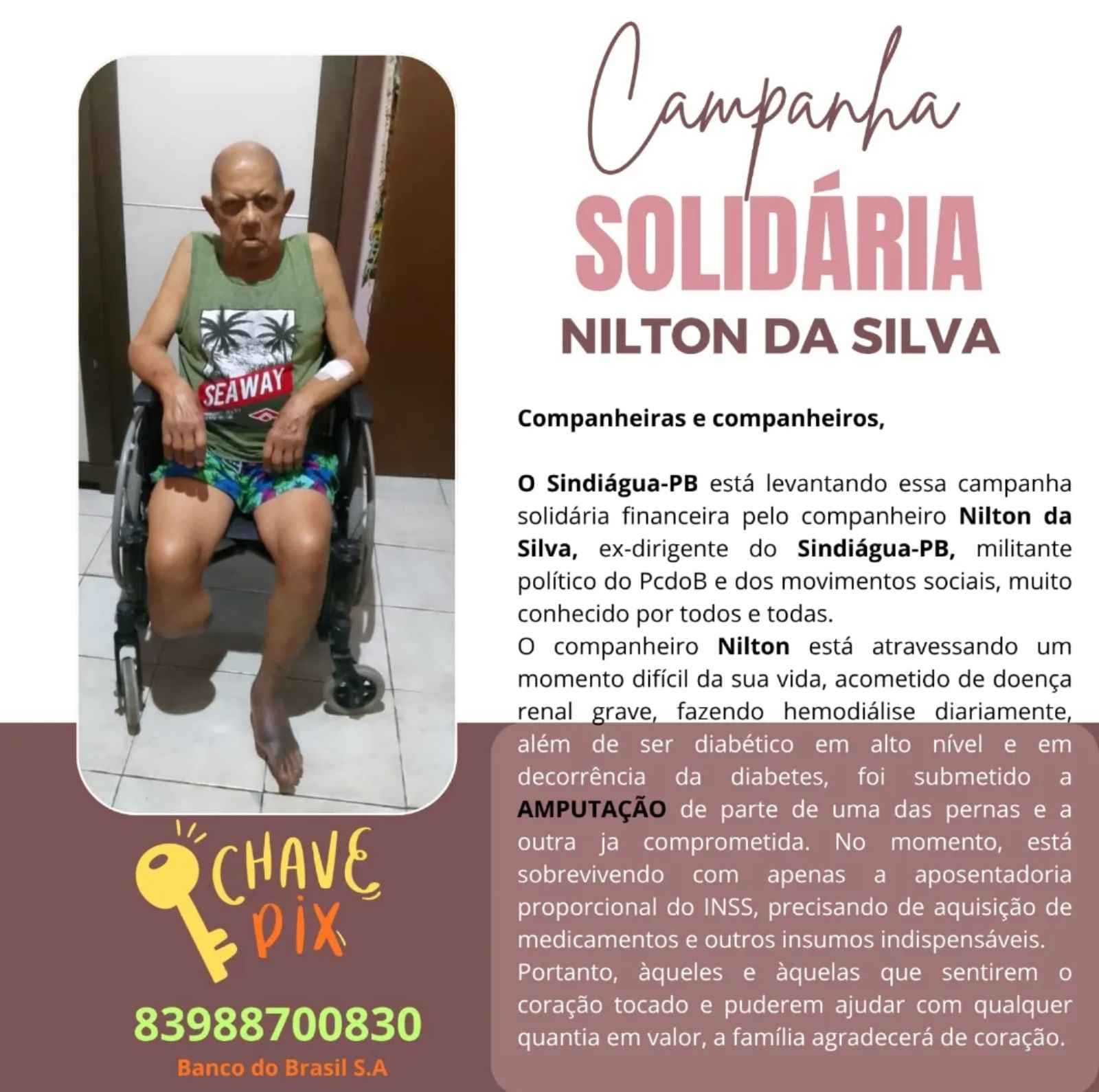 Campanha de Solidariedade em favor de Nilton da Silva