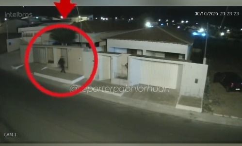 Câmeras registram momento em que homem de 34 anos é morto a tiros em Piancó