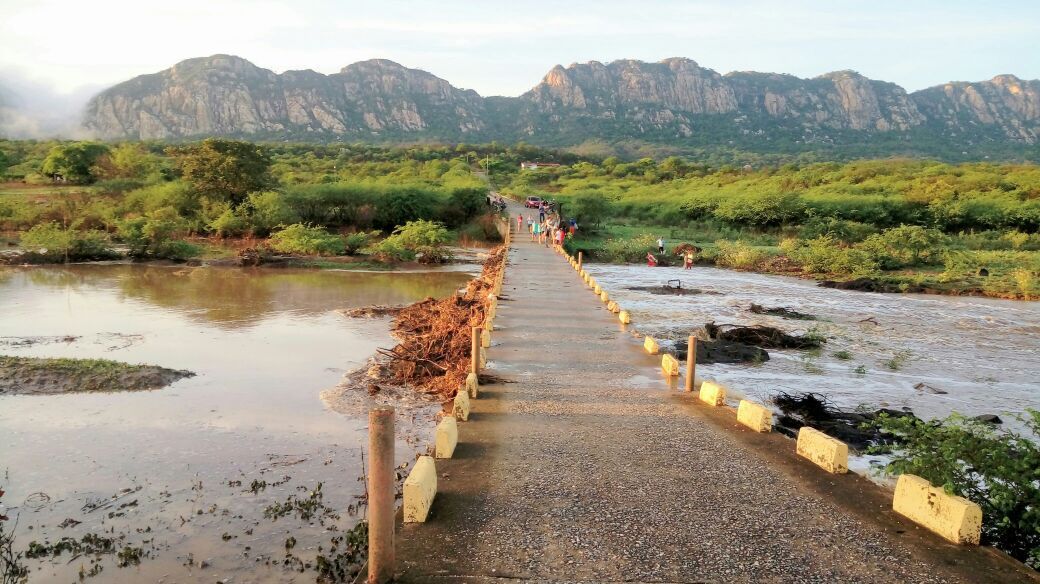 Açude do Cego, em Catingueira-PB, acumula mais de 5 milhões de metros cúbicos de água nas últimas 72 horas