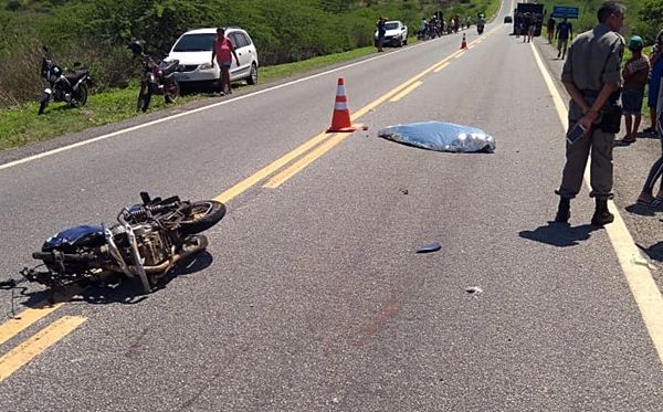 Acidente na BR-361 envolvendo moto e caminhão mata sobrinho do advogado Bivar Rufino em Santa Terezinha