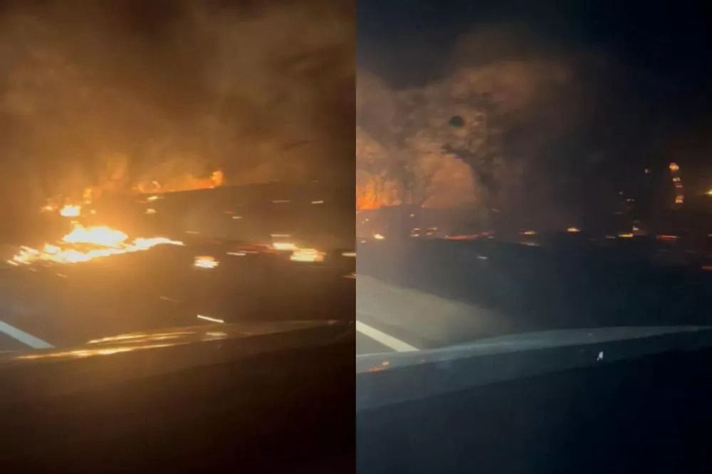 Incêndio atinge área de vegetação próxima à BR-361 entre Patos e Santa Terezinha