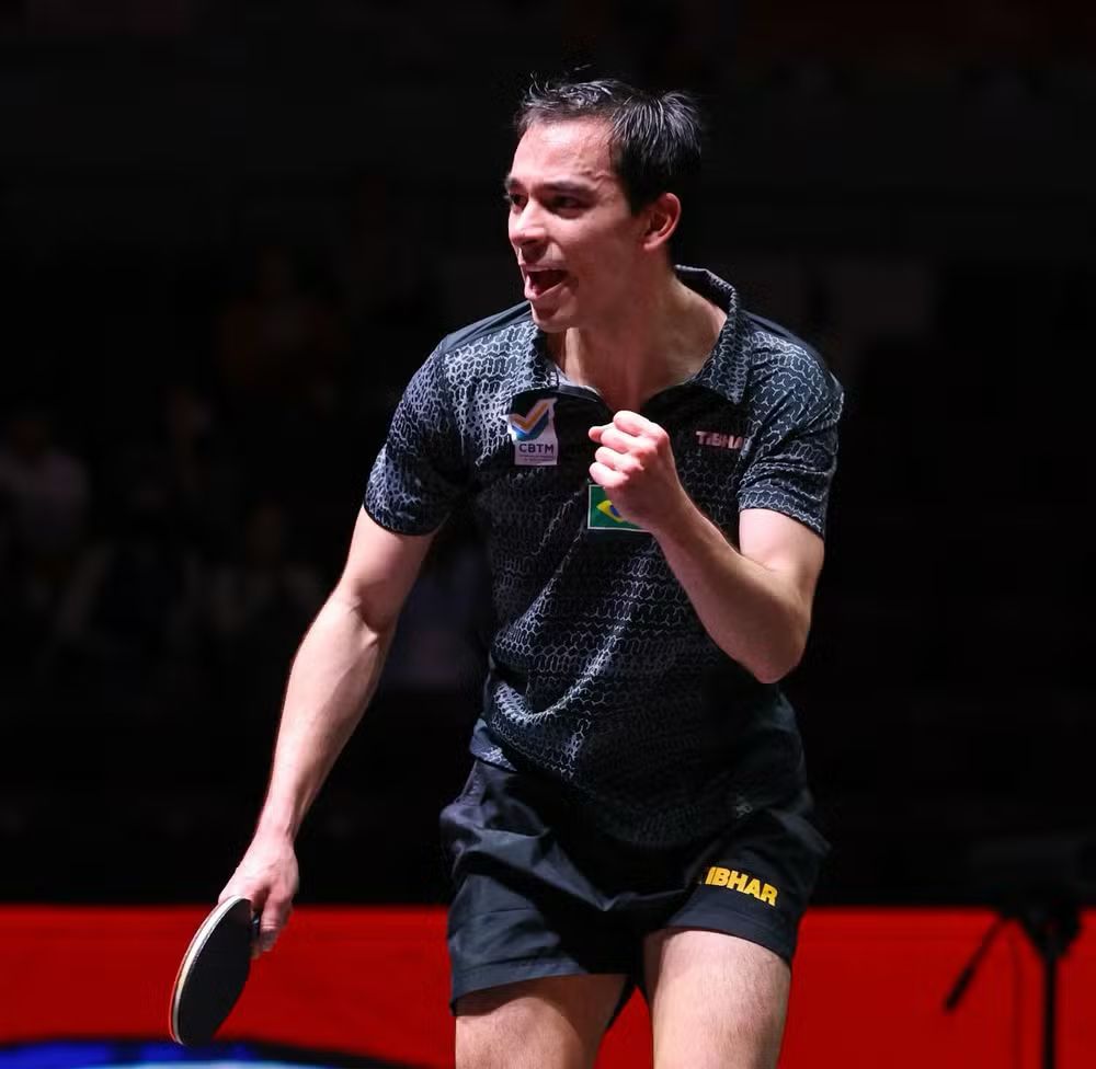 Calderano bate coreano, vai à semi e assegura 1º pódio na história do Brasil em Mundial de tênis de mesa