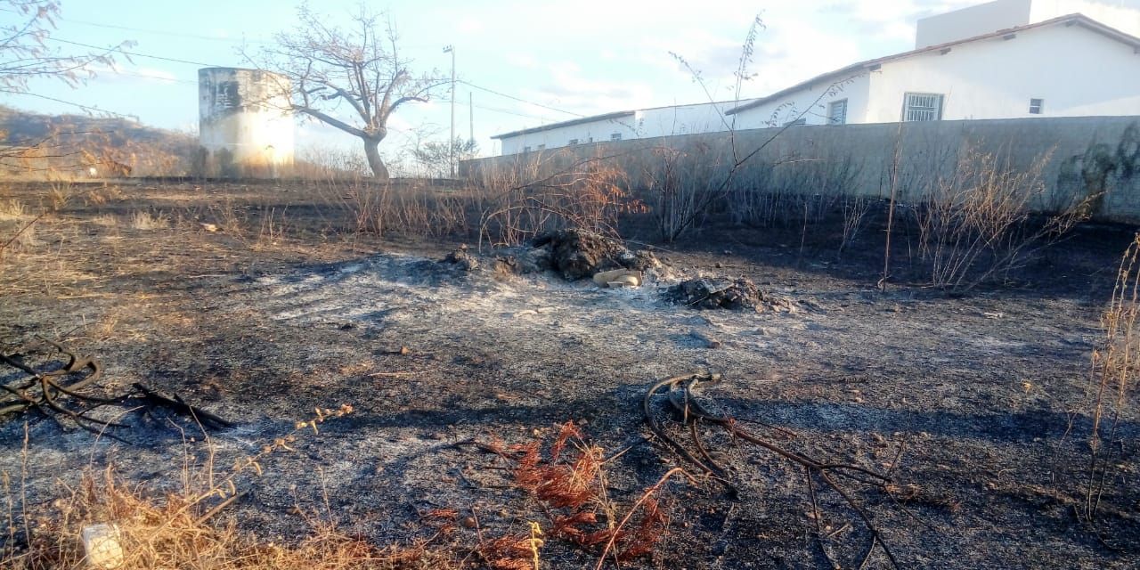 Incêndio interrompe aulas e causa transtornos à população de Santa Terezinha; veja vídeo