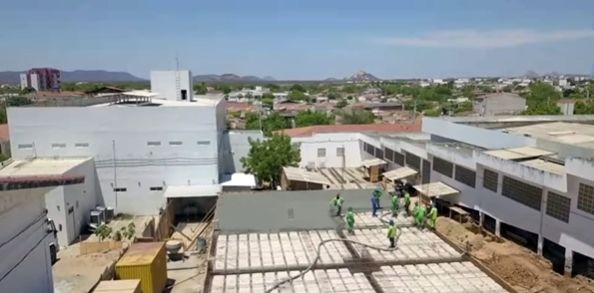 Vídeo: obra de ampliação do Complexo Hospitalar de Patos avança