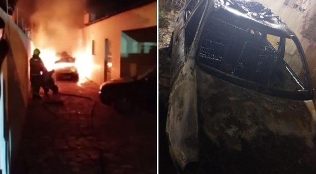 Lamentável: incêndio destrói carro de som de  Rafael Pressão; veja vídeo