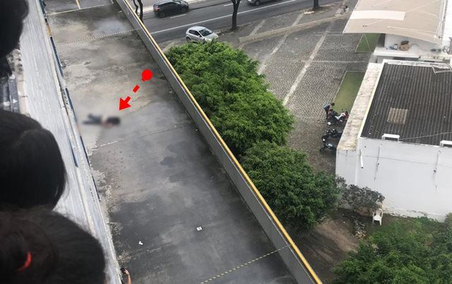 Estudante morre ao cair de décimo andar de universidade na Paraíba, nesta segunda dia 11/06