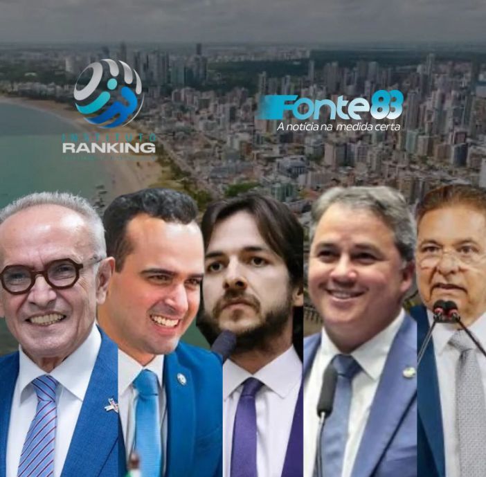 Em João Pessoa, Cícero Lucena tem 51,08% para governador; Lucas Ribeiro tem 13,38% e Pedro Cunha Lima 8,41%, aponta Data Ranking