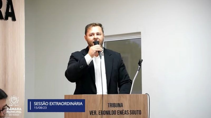 Após prefeito de São Mamede ser afastado do cargo, vice-prefeito Chaguinha assume a prafeitura do município