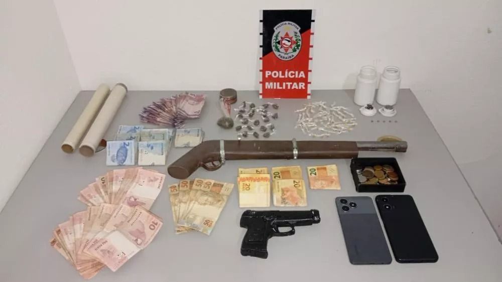 Operação Proteção: Polícia Militar apreende armas, drogas e detém suspeitos em Santa Luzia-PB
