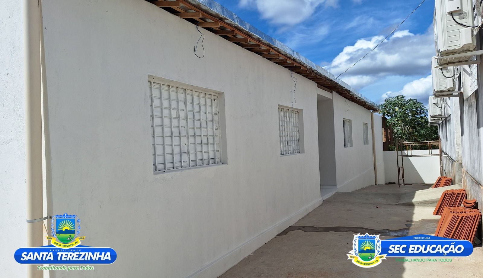 Prefeitura de Santa Terezinha conclui a construção de duas novas salas de aulas na Escola Pedro Soares de Almeida