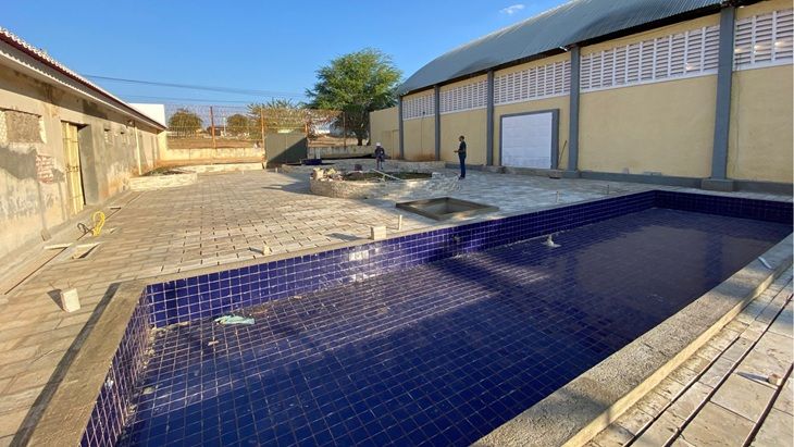 Clube Municipal avança com obras de reforma e ganha novos detalhes na pracinha