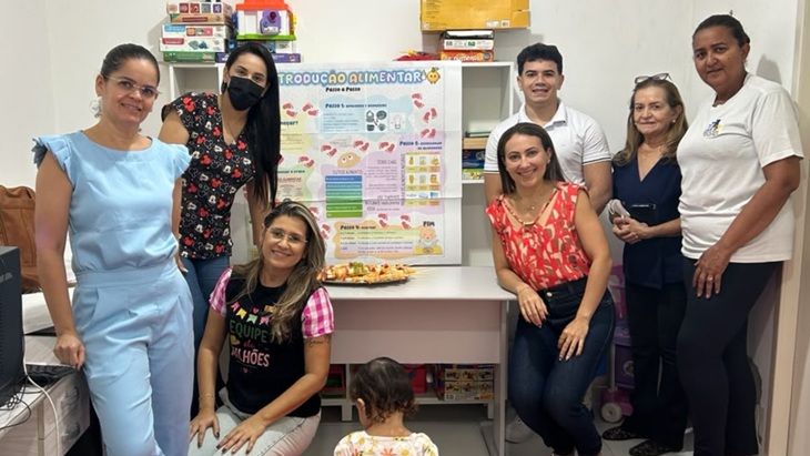 Saúde Municipal promove ação sobre alimentação e desenvolvimento infantil