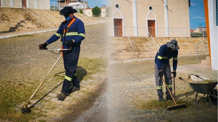 Prefeitura intensifica limpeza no entorno da Matriz para a Semana Santa